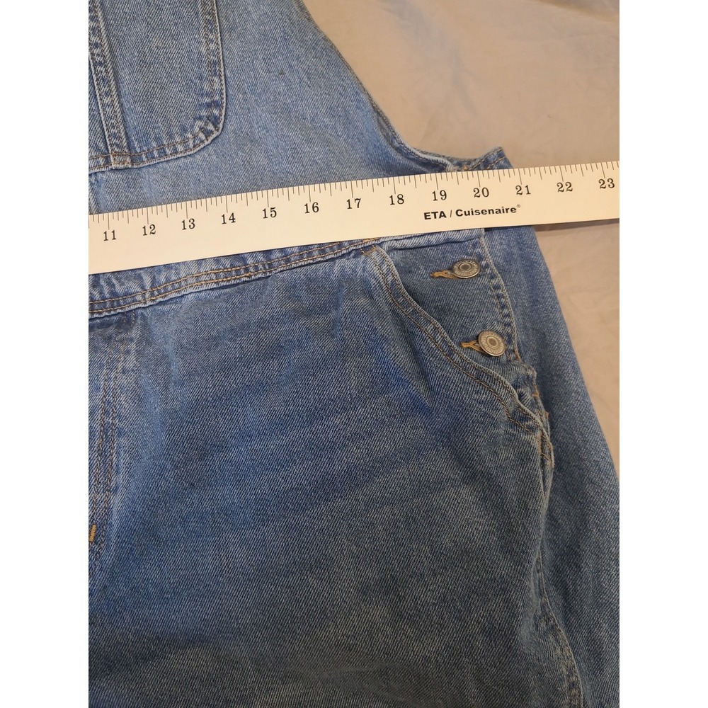Old Navy Denim Overalls Women SZ 18 Tall casual boho country girl Western street - Picture 7 of 10